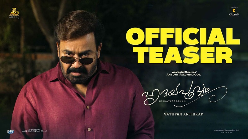 Mohanlal as Sandeep Balakrishnan in Hridayapoorvam, directed by Sathyan Anthikad